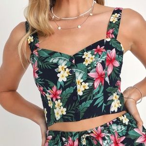 Lulus Tropical two piece set